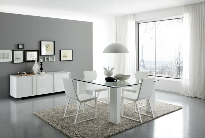 Carrelage brillant gris clair