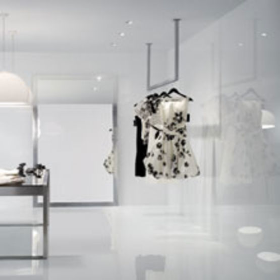 Carrelage blanc carré