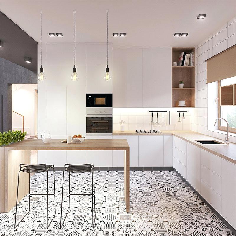 Carrelage carreaux de ciment cuisine