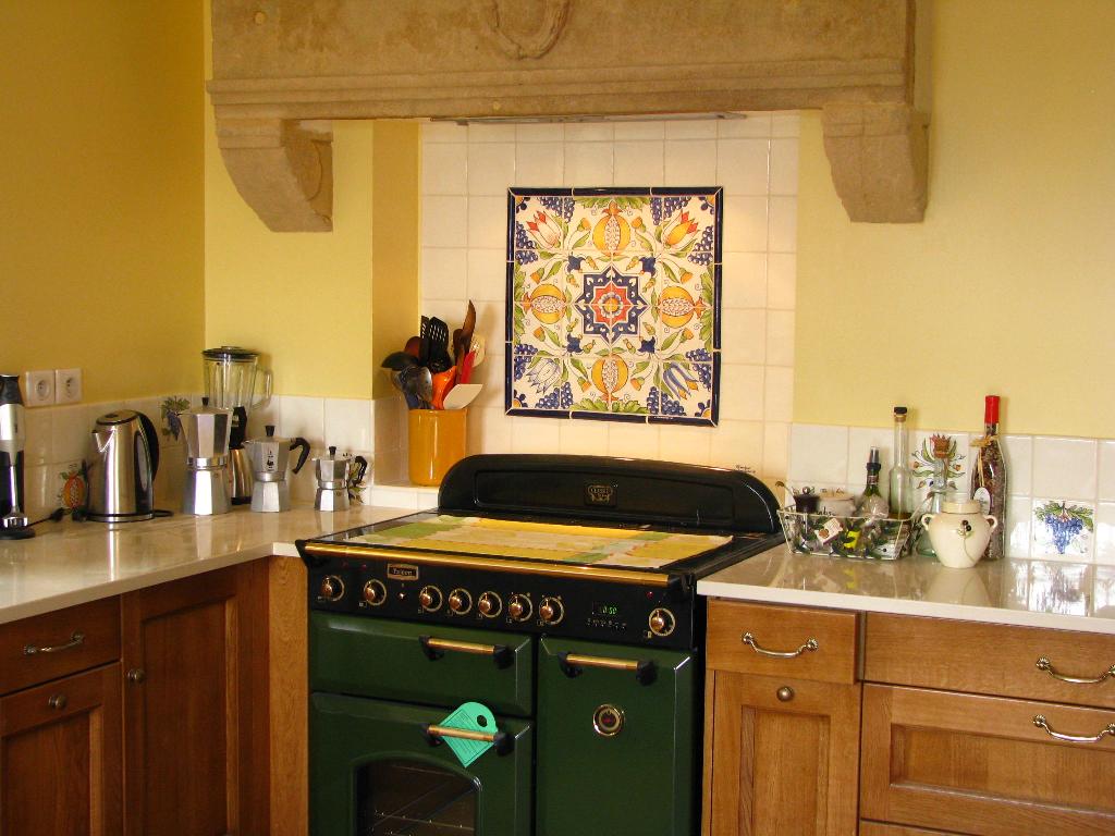 Carrelage cuisine imitation ancien