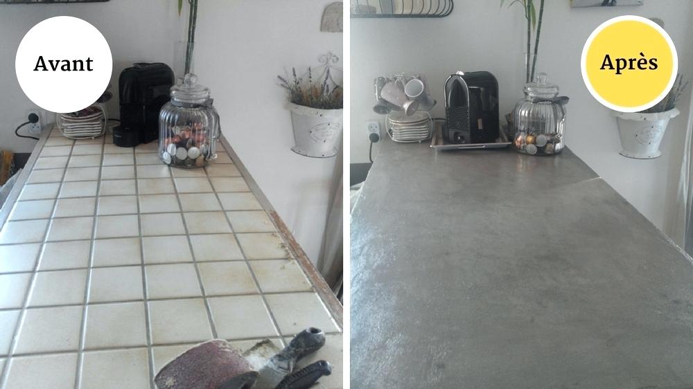 Joint carrelage cuisine plan travail