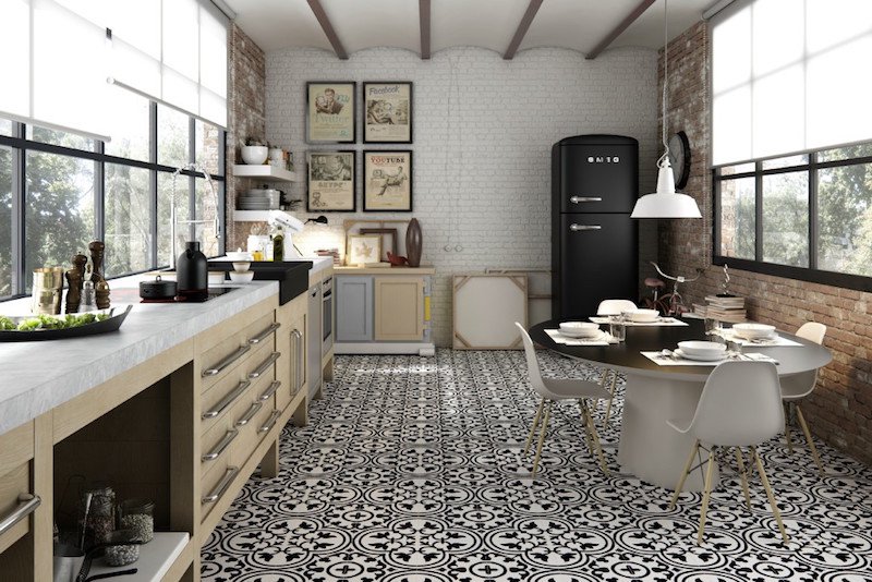 Carrelage cuisine sol et mur