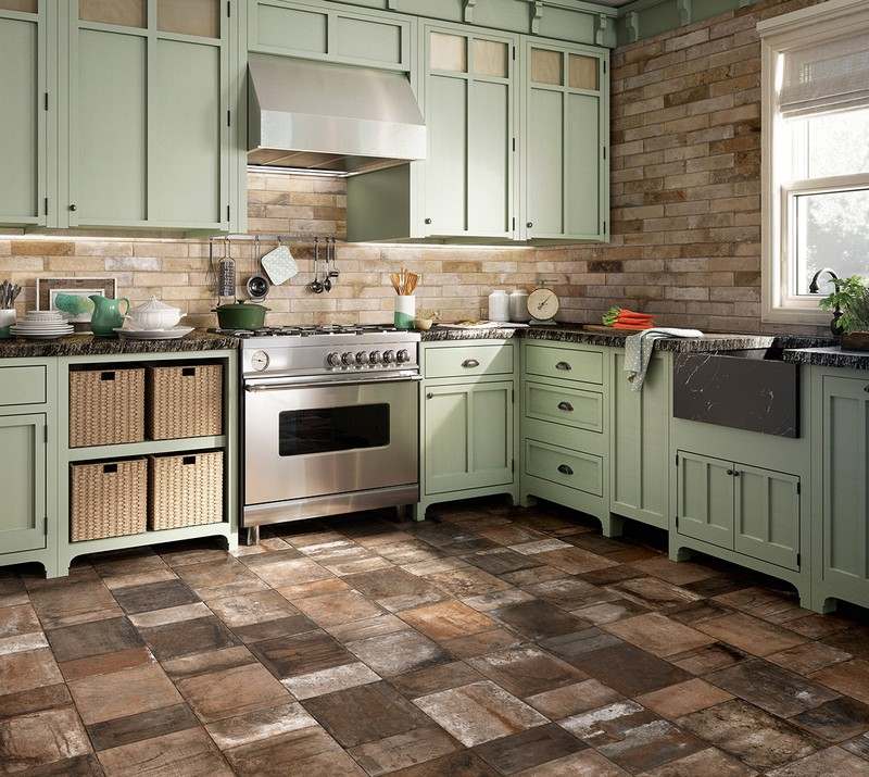 Carrelage sol cuisine raboni