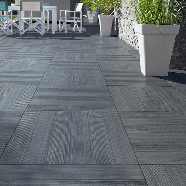 Carrelage gris exterieur