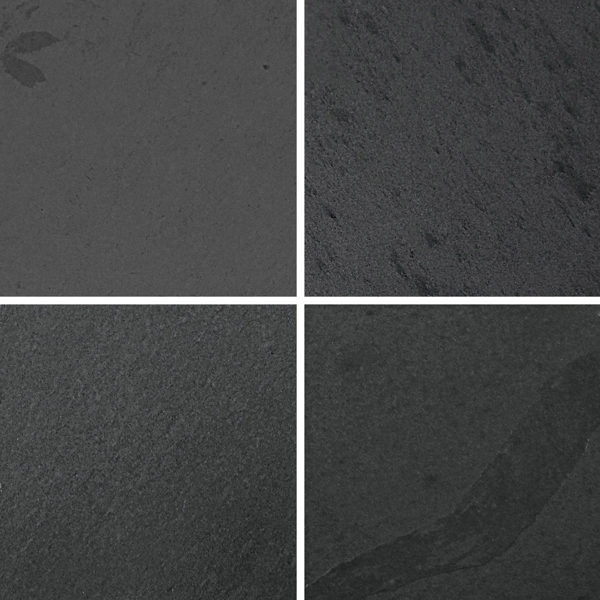 Carrelage aspect ardoise noir