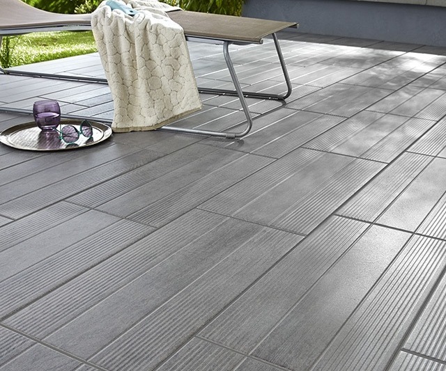 Carrelage exterieur couleur ardoise