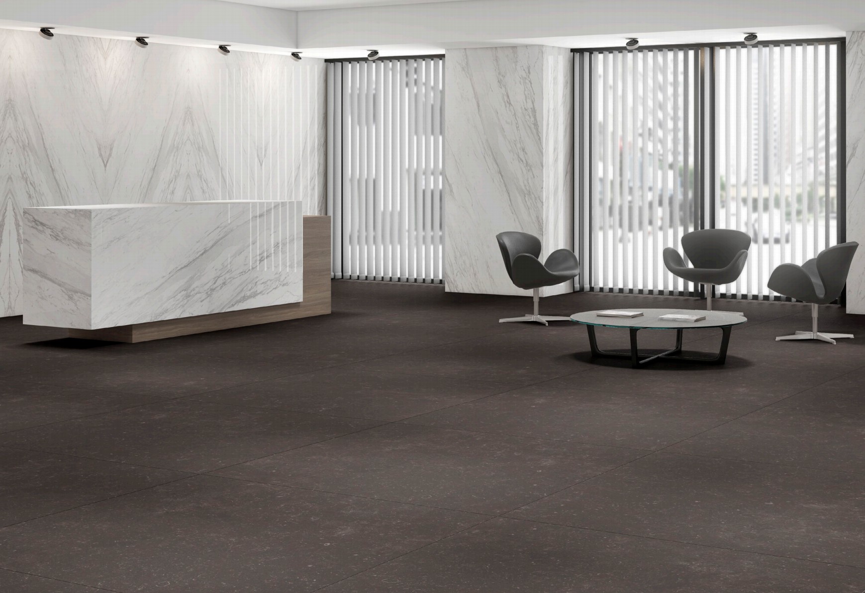 Carrelage anthracite 30x30