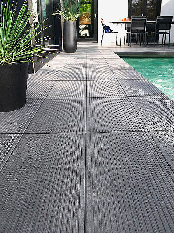 Carrelage gris anthracite exterieur