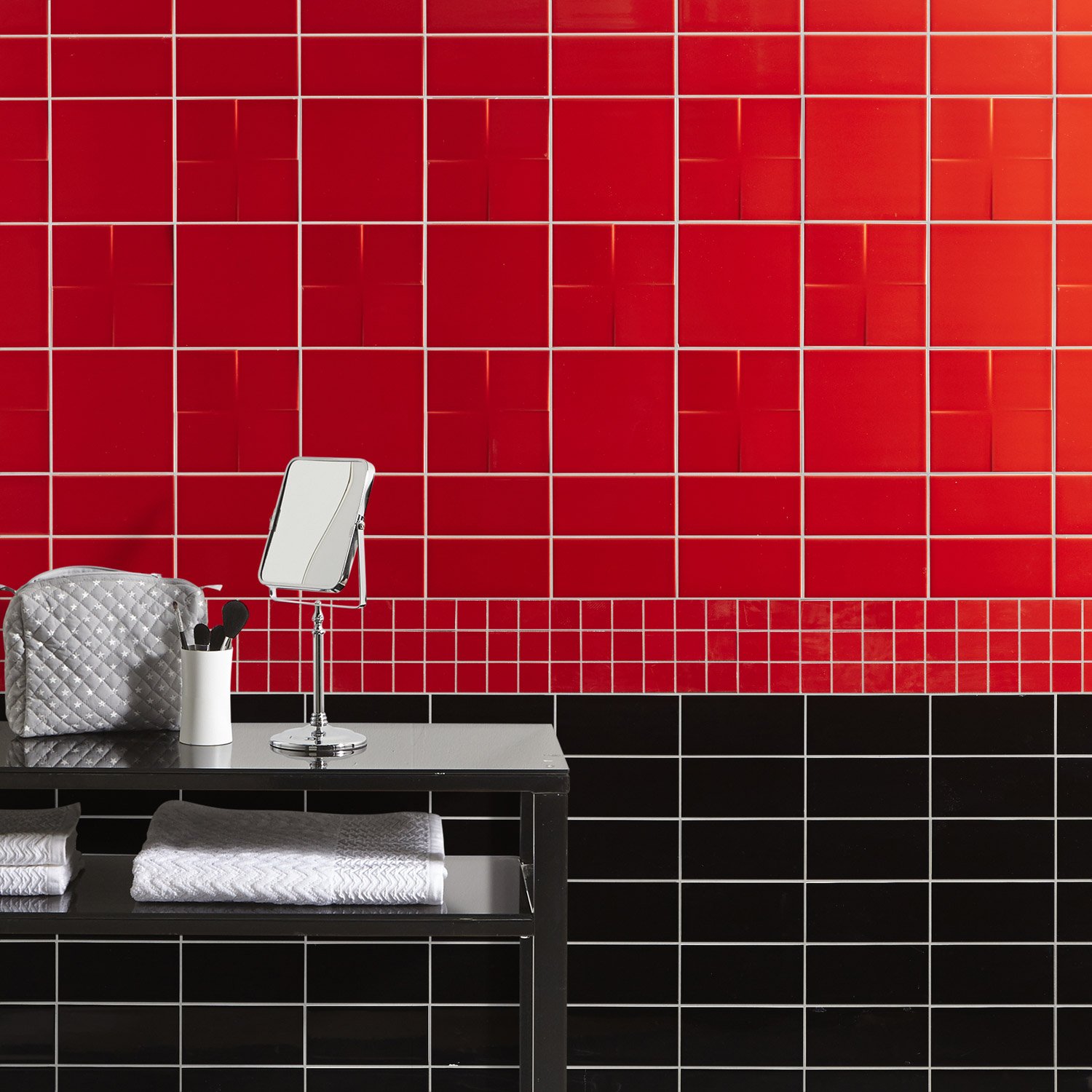 Carrelage mural noir brillant leroy merlin
