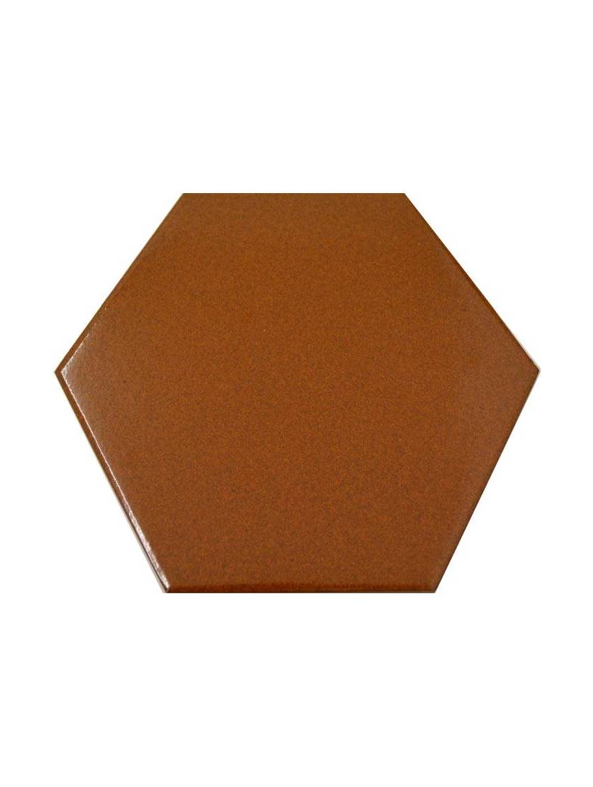 Carrelage hexagonal rouge