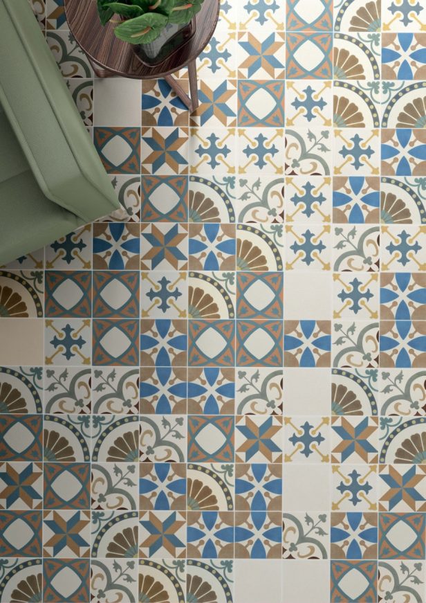 Carrelage ancien ciment à motif