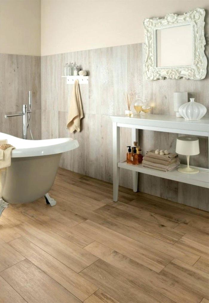 Carrelage imitation bois salle de bain lapeyre