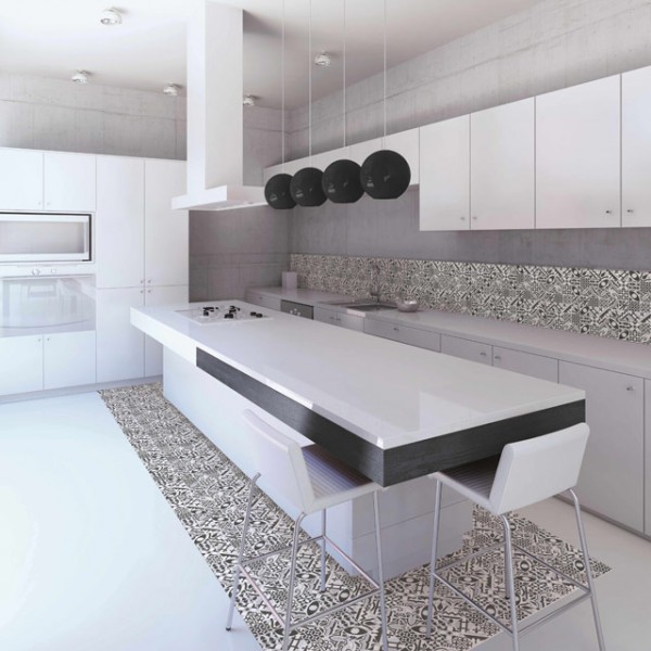Carrelage cuisine moderne