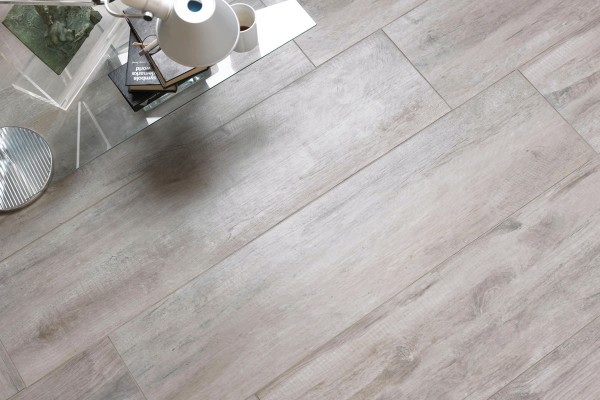 Carrelage parquet blanc