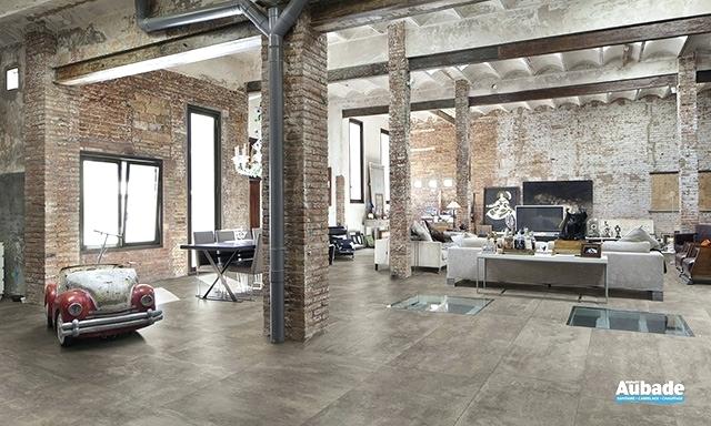 Carrelage imitation parquet gris aubade