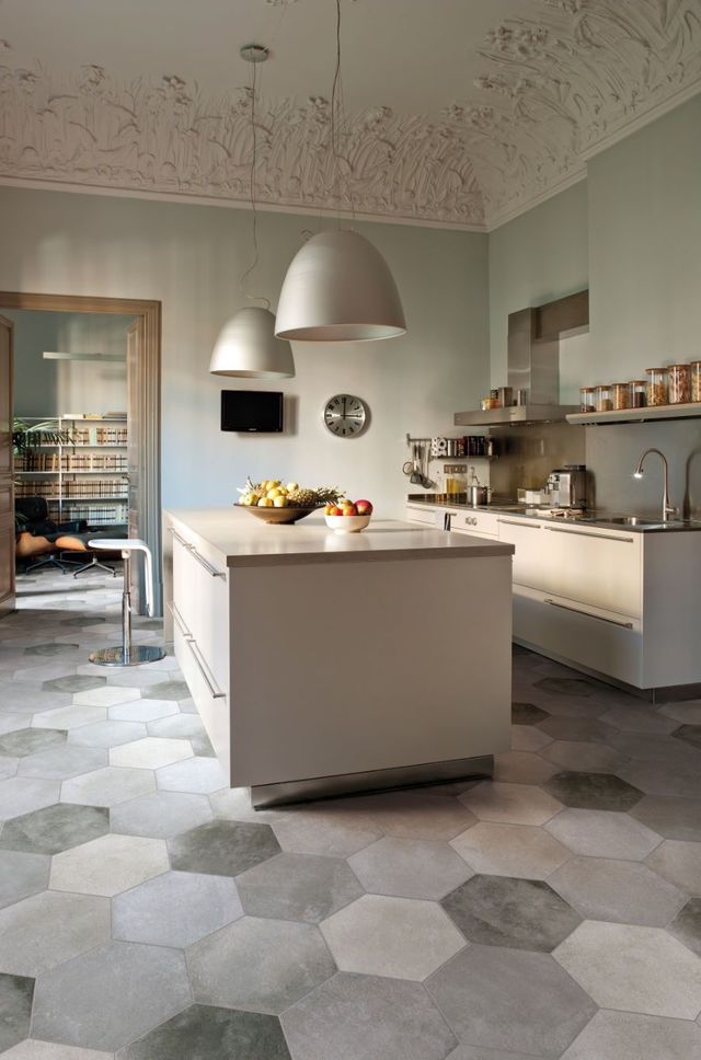 Carrelage hexagonal petite taille