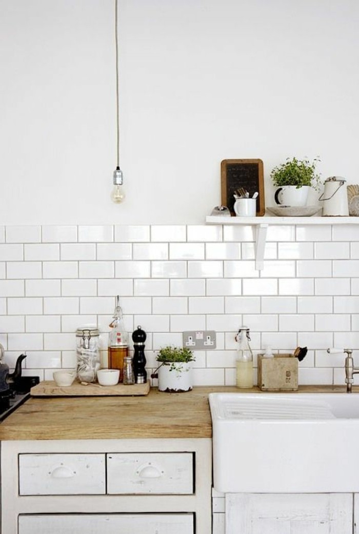 Carrelage cuisine rectangulaire