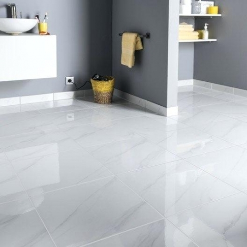Carrelage blanc brillant sol leroy merlin