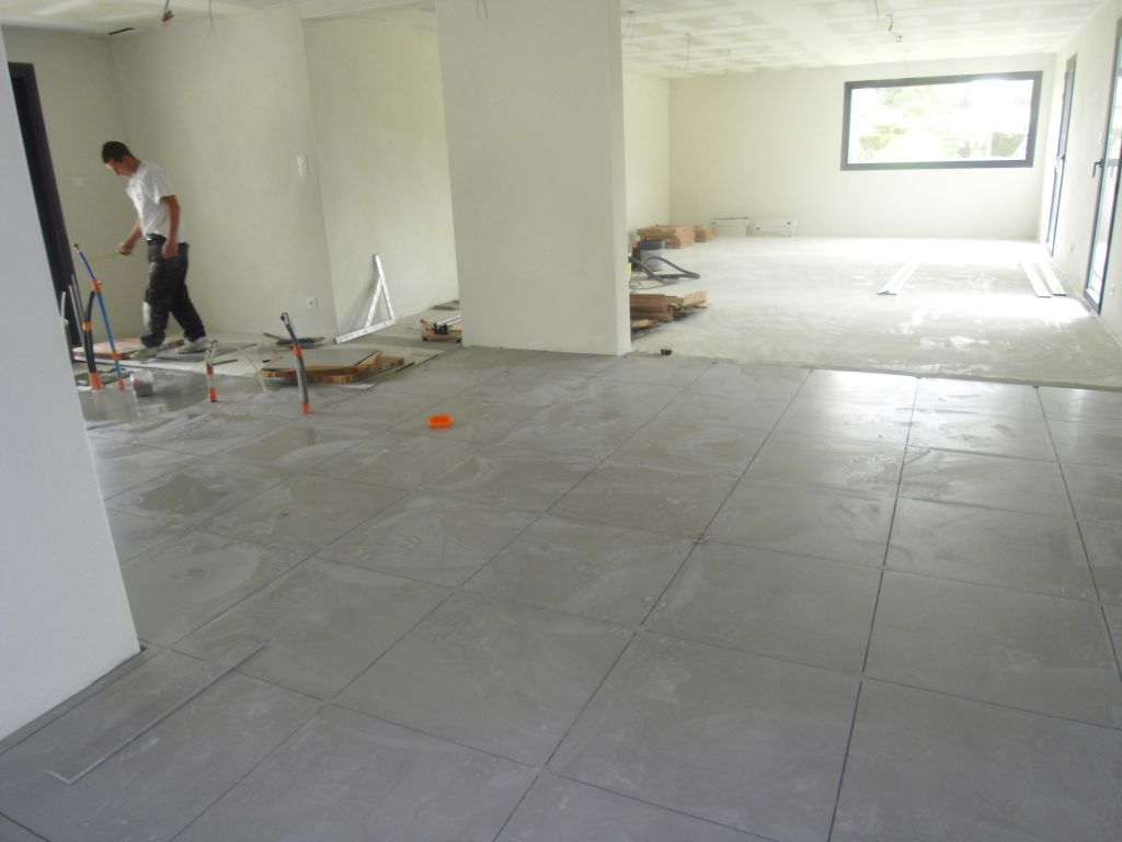 Carrelage gris clair uni