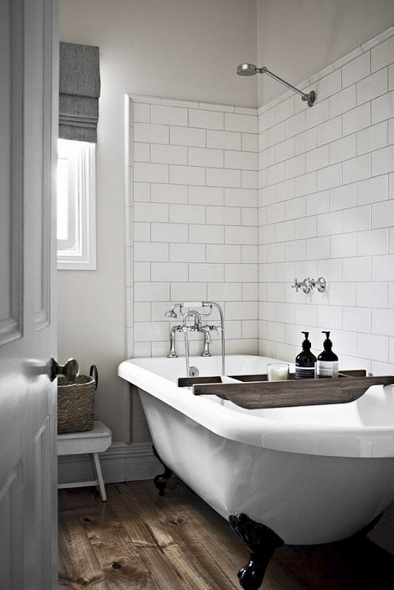 Image salle de bain carrelage blanc