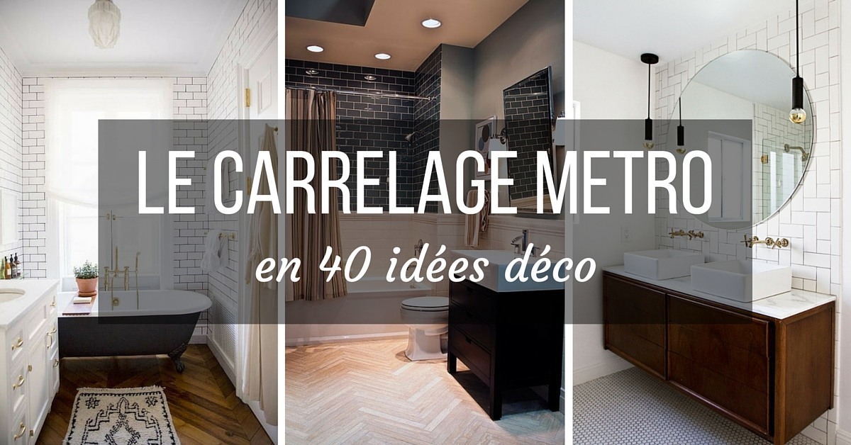 Carrelage metro ecru