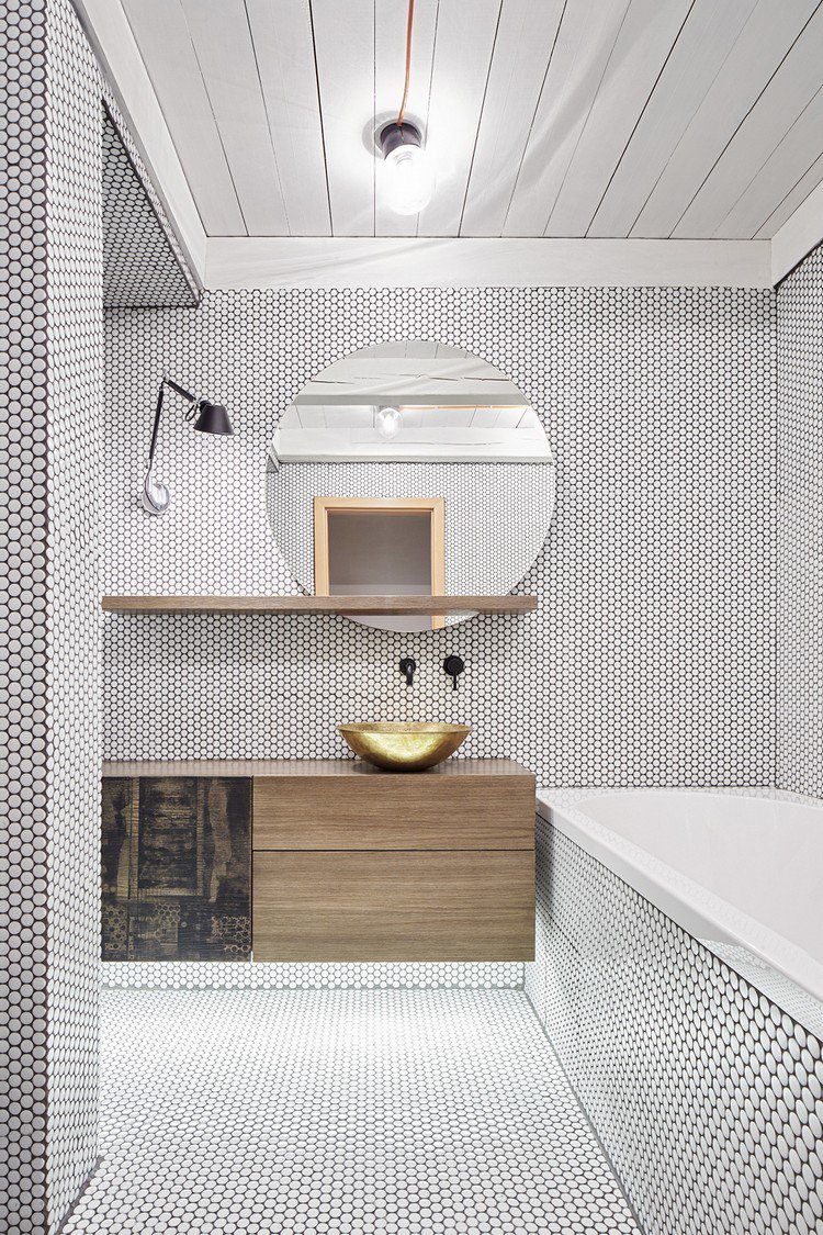 Carrelage mosaique rond
