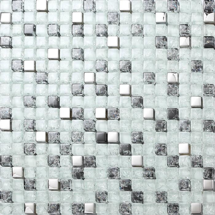 Carrelage blanc mosaique