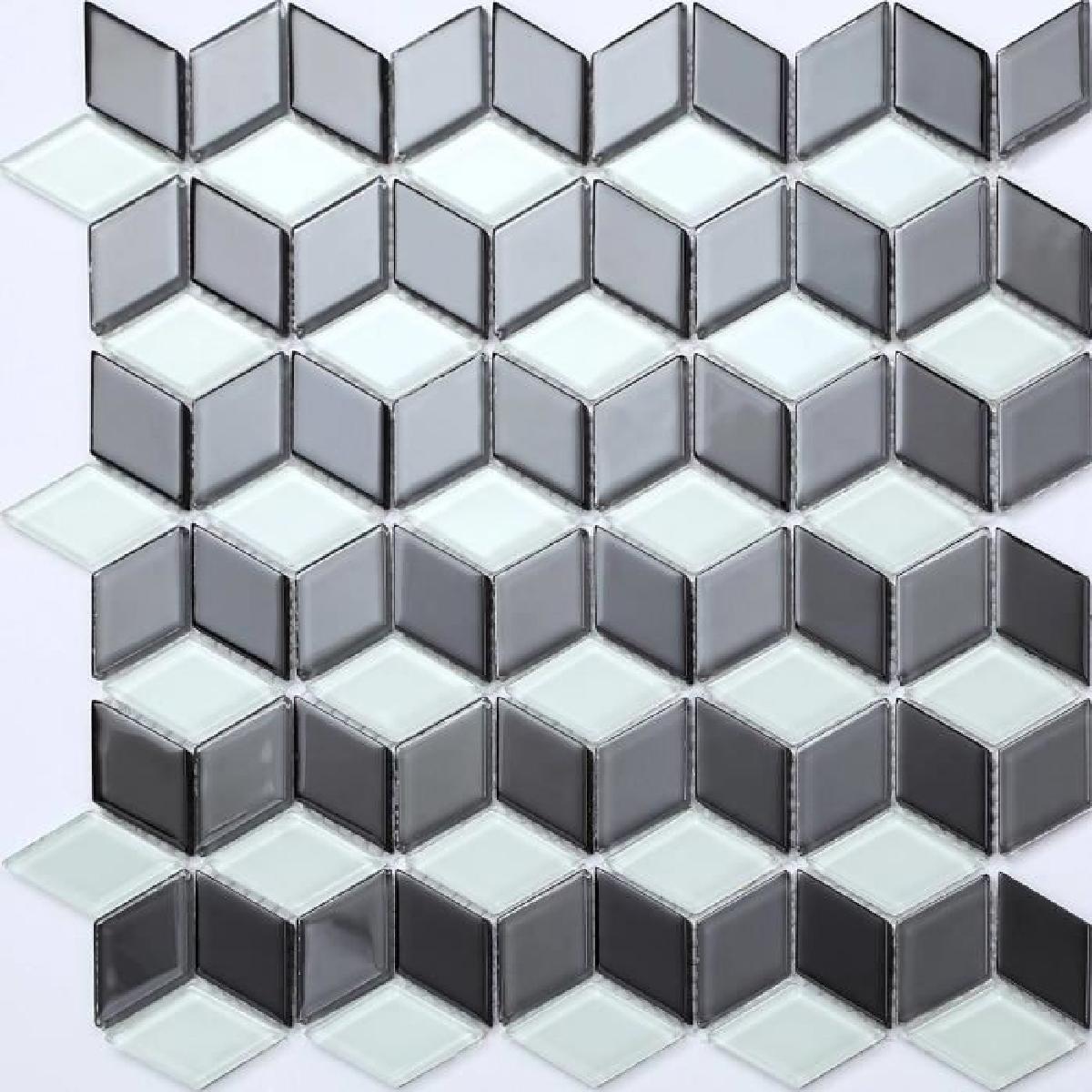 Carrelage blanc motif