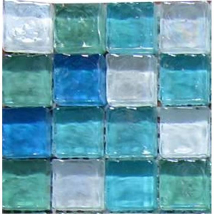 Carrelage bleu et vert