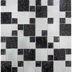 Carrelage mosaique noir et blanc