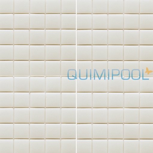 Carrelage mosaique blanc et or