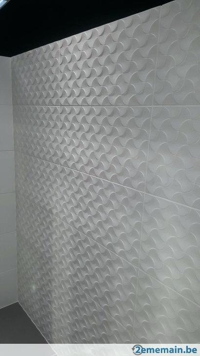 Carrelage blanc hexagonal