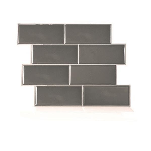 Carrelage adhesif metro noir