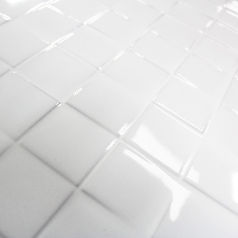 Carrelage blanc faible epaisseur