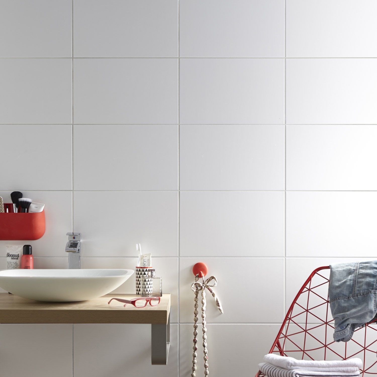 Carrelage faience blanc 20x20