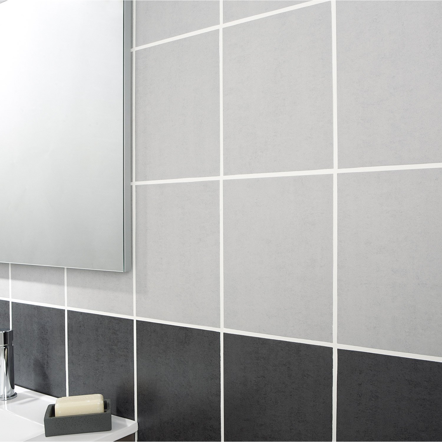Carrelage 10x10 gris