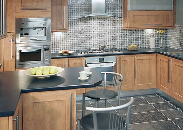 Carrelage cuisine en bois