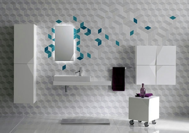 Décorer un carrelage salle de bain