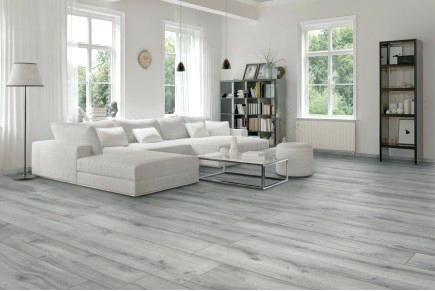 Carrelage gris effet parquet