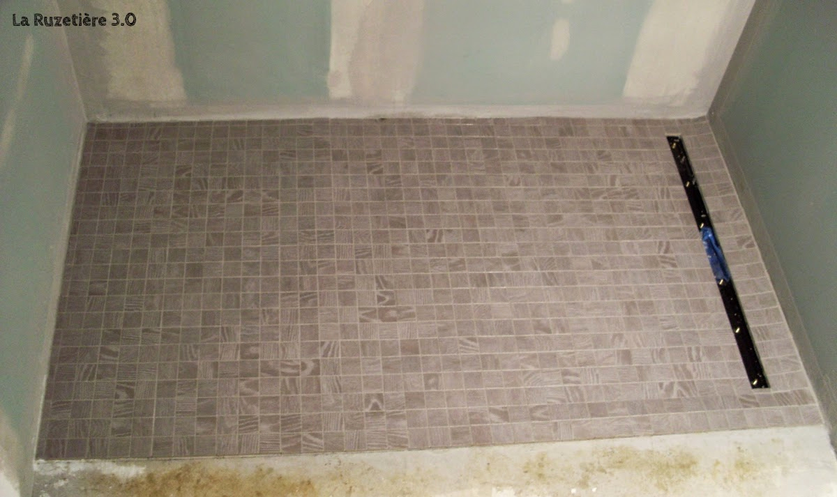 Carrelage mosaique receveur douche
