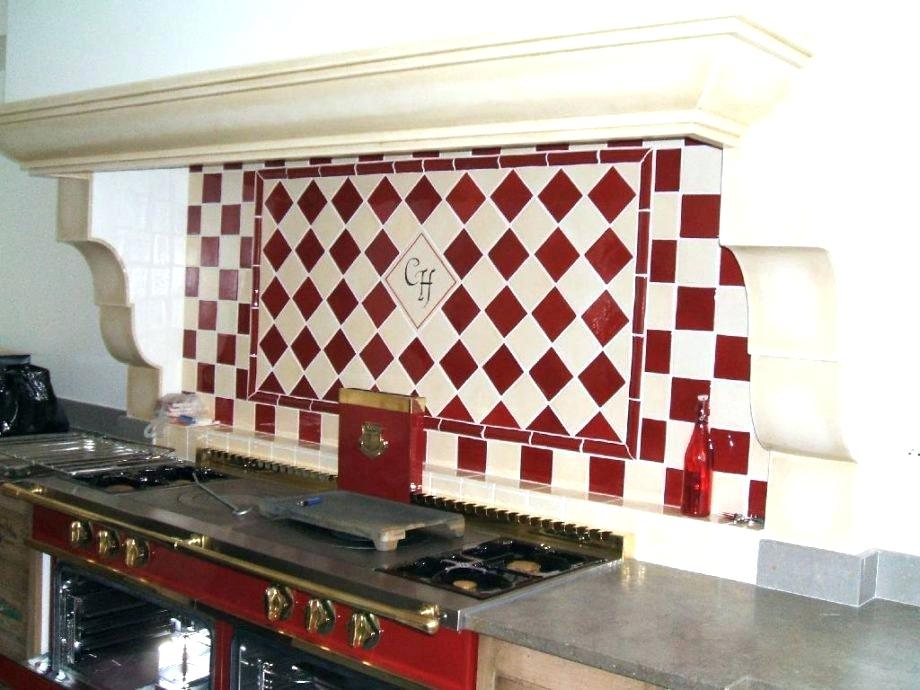 Carrelage blanc rouge