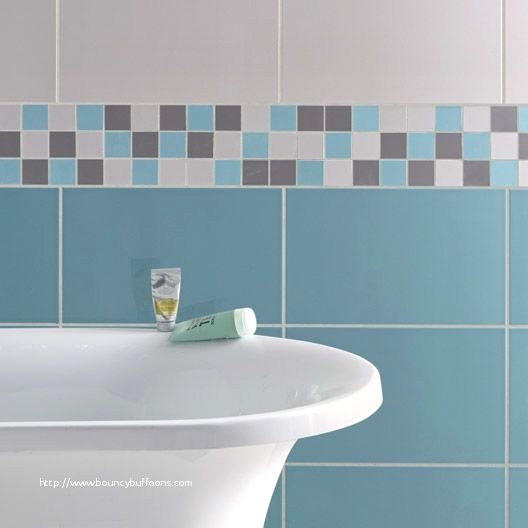 Carrelage sdb bleu