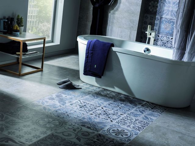 Carrelage imitation carreaux de ciment porcelanosa