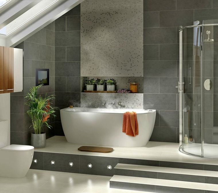 Carrelage salle de bain galet