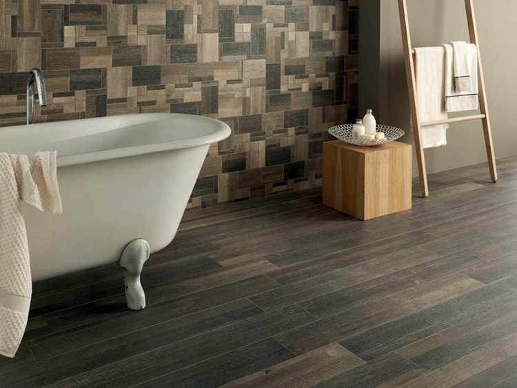 Carrelage imitation bois moderne