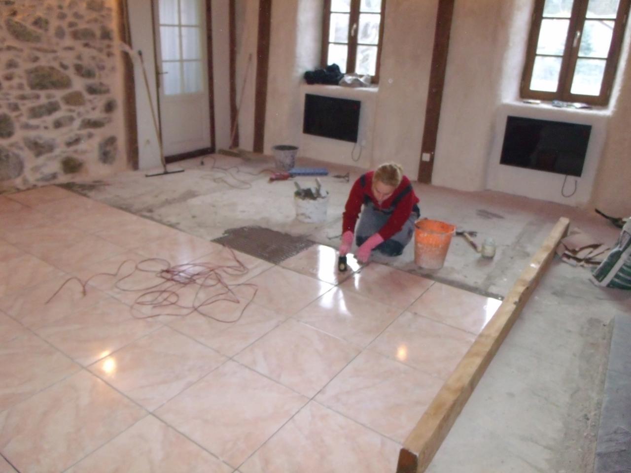 Carrelage finition brillant