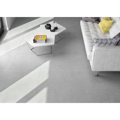 Carrelage gris rectifié
