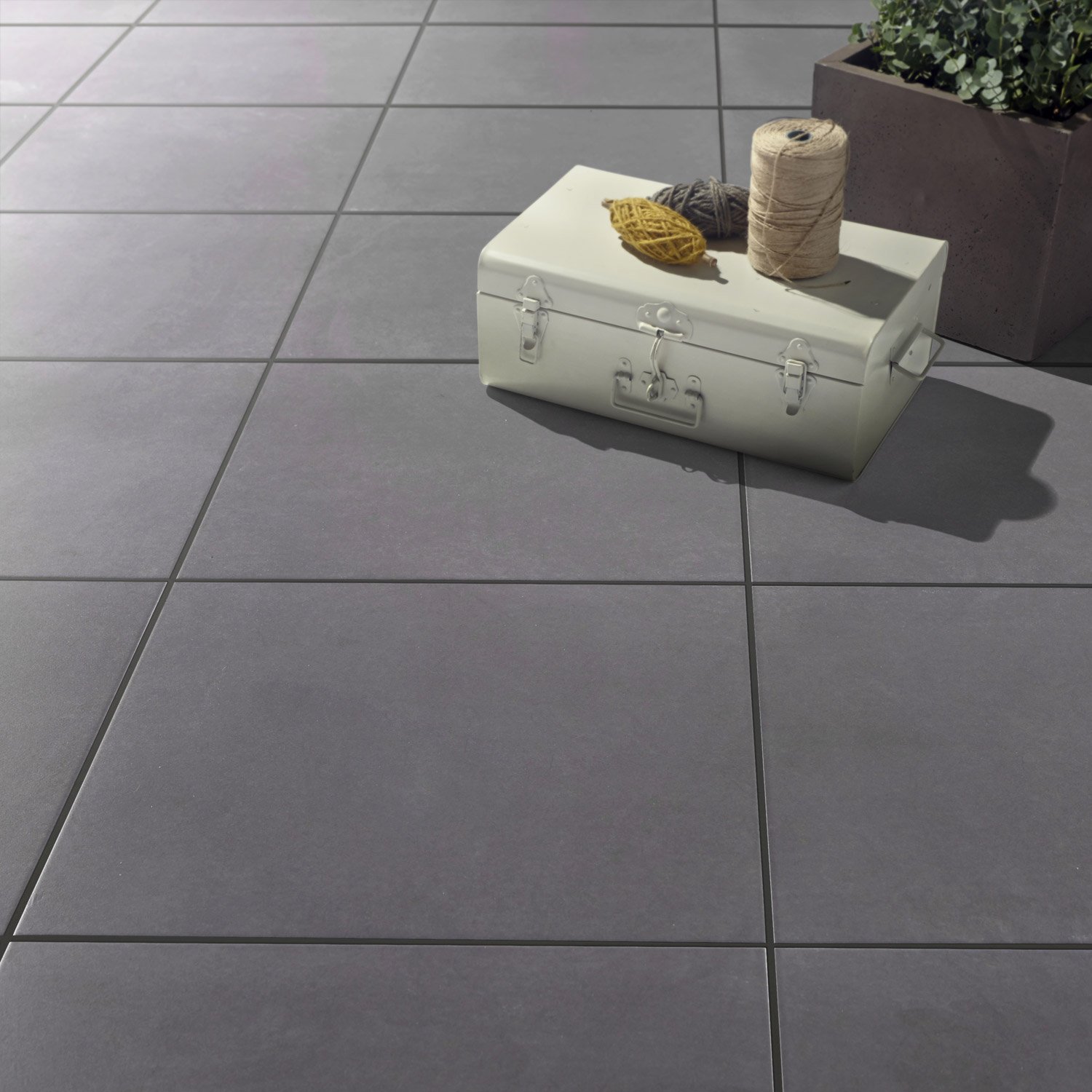 Carrelage joint anthracite