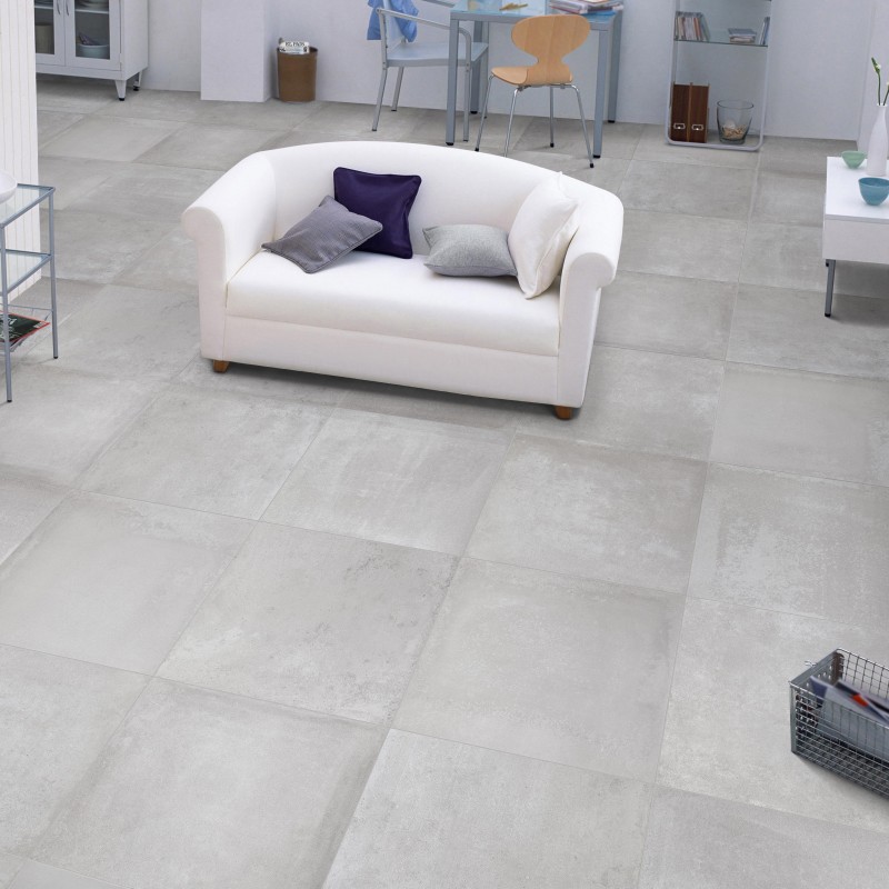 Carrelage blanc mat 60x60