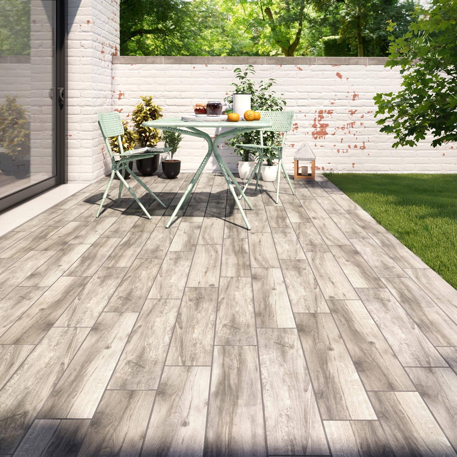 Carrelage bois terrasse